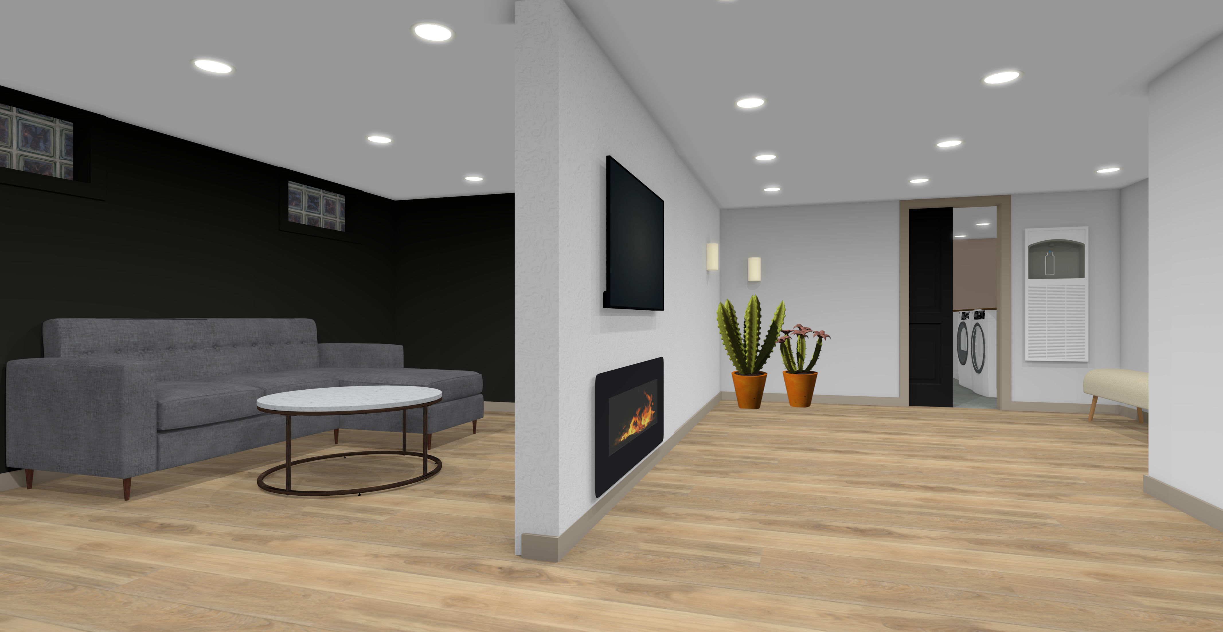 BASEMENT RETREAT REMODEL // ALL ABOUT DESIGN // ONE ROOM CHALLENGE 2021 // WEEK 2 image 4