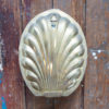 Vintage Brass Shell Sconces image 4